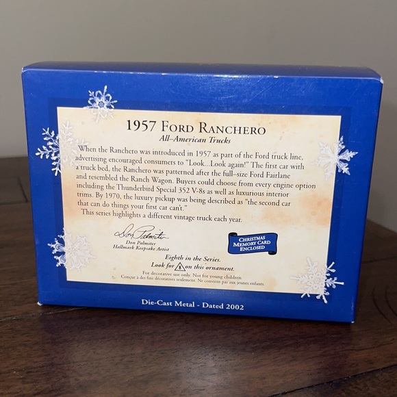 1957 Ford Ranchero Hallmark Collector Series Ornament - Picture 7 of 7